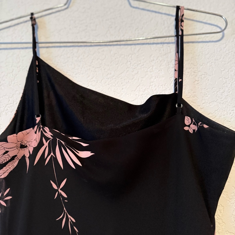 Floral Black and Pink Dress by Dress-U by Sharon - Picture 4 of 6